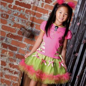 Designer France Servane Barrau pink tutu outfit Sz 4-5